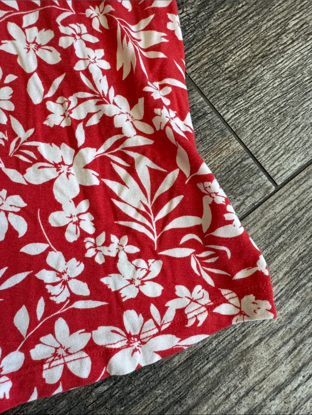 Children's Red Floral A-Line Dress